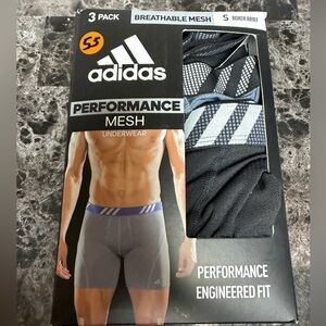 Adidas Men's Black Performance Mesh Boxer Briefs.Size Small
MSRP $40